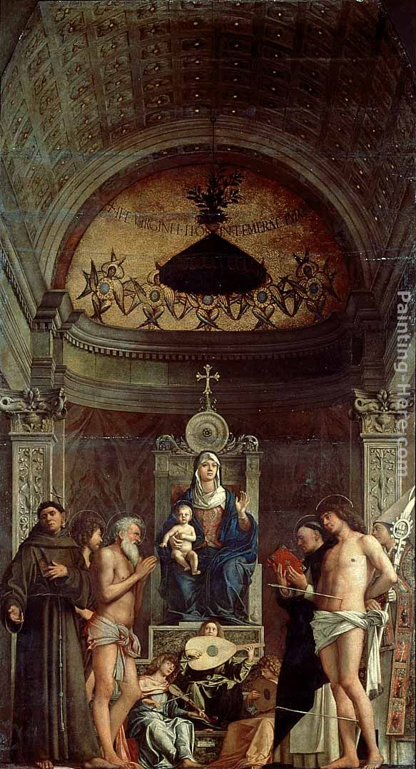 San Giobbe Altarpiece painting - Giovanni Bellini San Giobbe Altarpiece art painting